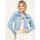 Vêtements Femme Blousons Fracomina Veste courte en Leggings jean femme Bleu
