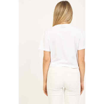 Courrèges T-shirt con applicazione Bianco