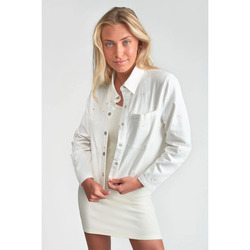 Vêtements Fille Vestes Le Temps des Cerises Veste yelenagi blanche Blanc