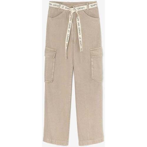 Vêtements Fille Pantalons Elasthanne / Lycra / Spandexises Pantalon sienagi beige Marron