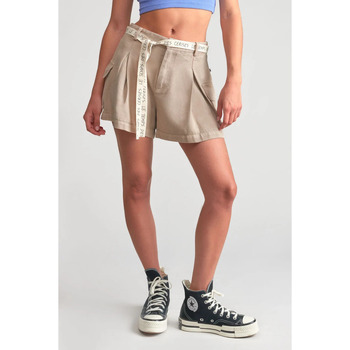 Vêtements Fille Shorts / Bermudas Elasthanne / Lycra / Spandexises Short izagi beige Marron