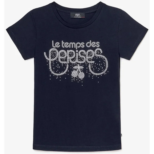 Vêtements Fille T-shirts & Polos Le Temps des Cerises T-shirt martygi bleu nuit imprimé Bleu