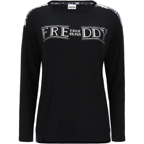 Vêtements Femme T-shirts manches longues Freddy F9WALT4 Noir