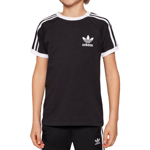 Vêtements Garçon T-shirts matchcourts courtes adidas Originals DV2902 Noir