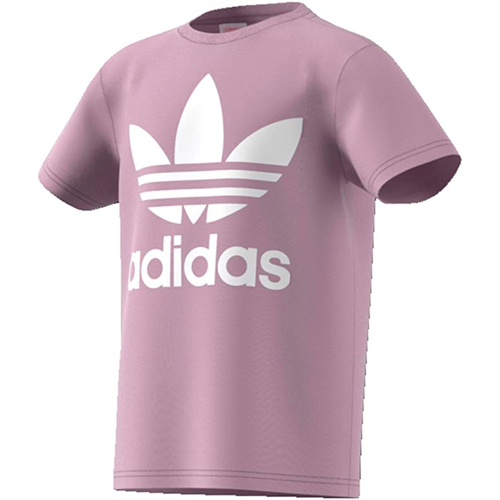 Vêtements Fille T-shirts manches courtes adidas Originals EJ3246 Rose