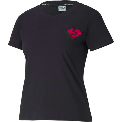Vêtements Femme T-shirts manches courtes Puma 597068 Noir