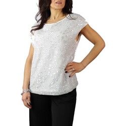 Vêtements Femme T-shirts manches courtes Café Noir JT904 Blanc