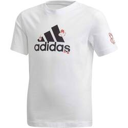 Vêtements Garçon T-shirts manches courtes adidas Originals FM4473 Blanc