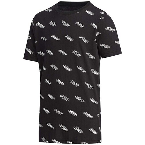 Vêtements Garçon T-shirts manches courtes adidas Originals FM0746 Noir