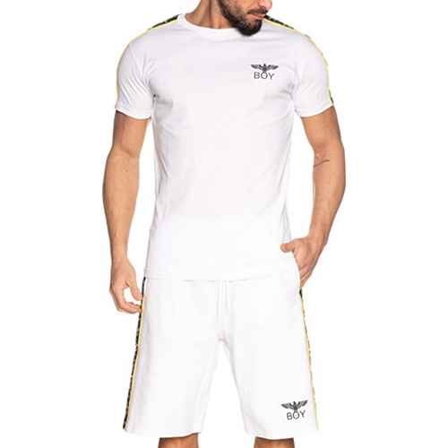 Vêtements Homme T-shirts manches courtes Boy London BLU6532 Blanc
