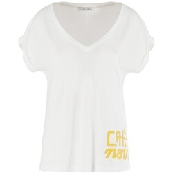 Vêtements Femme T-shirts manches courtes Café Noir JT950 Blanc