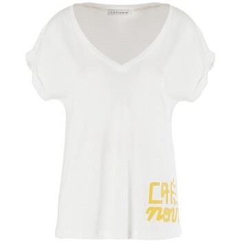 Vêtements Femme T-shirts manches courtes Café Noir JT950 Blanc