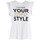 Vêtements Femme T-shirts manches courtes Café Noir JT958 Blanc