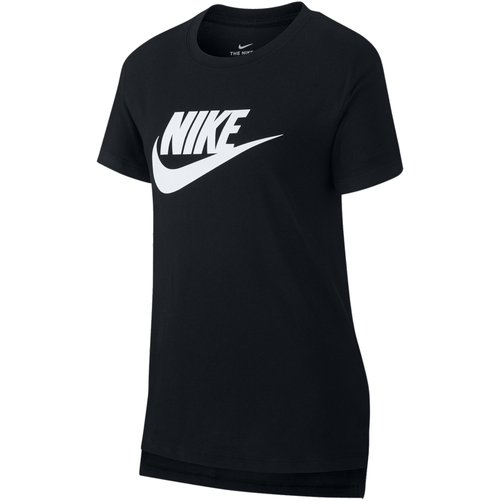 Vêtements Fille T-shirts manches courtes Nike AR5088 Noir