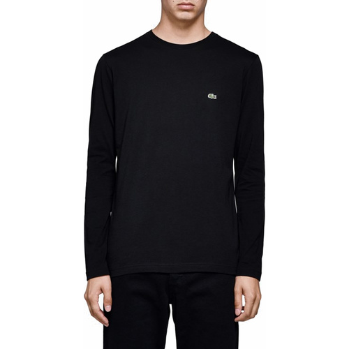 Vêtements Homme Nike logo-embroidered cotton T-shirt Lacoste TH2040 Noir