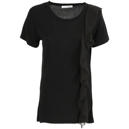 Vêtements Femme T-shirts manches courtes Café Noir KJT060 Noir