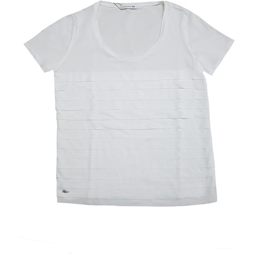 Vêtements Femme Ottolinger sheer long-sleeve polo shirt Grün Lacoste TF9946 Blanc