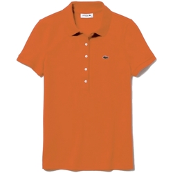 Vêtements Femme Polos manches courtes Lacoste PF169E Orange