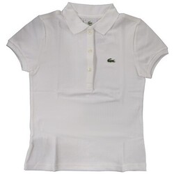 Vêtements Fille Polos manches courtes Lacoste PJ7730 Blanc