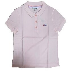 Vêtements Fille T-shirts manches courtes Lacoste PJ5917 Rose