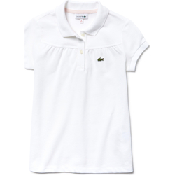 Vêtements Fille T-shirts manches courtes Lacoste PJ4106 Blanc