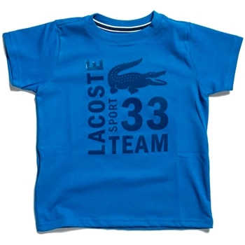 Vêtements Garçon T-shirts manches courtes Lacoste TJ7976 Bleu