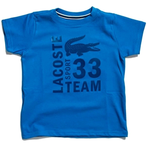 Vêtements Garçon T-shirts & Polos Lacoste TJ7976 Bleu