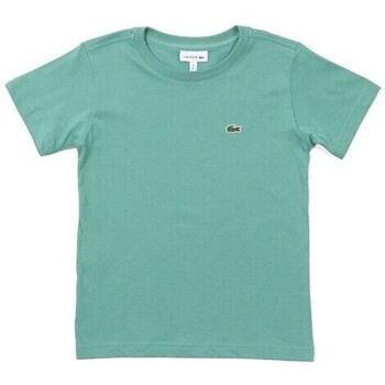 Vêtements Garçon T-shirts manches courtes Lacoste TJ3821 Vert