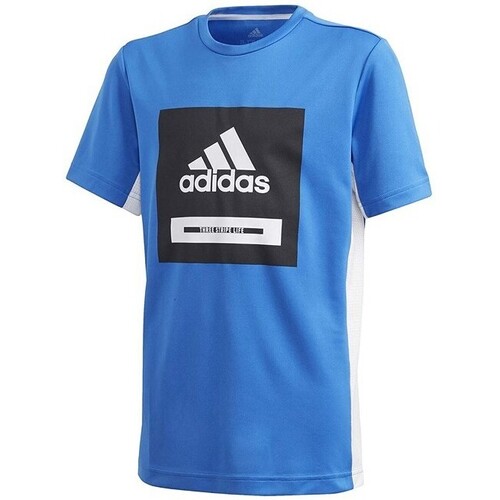 Vêtements Garçon T-shirts manches courtes airport adidas Originals FM1699 Bleu