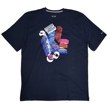 Vêtements Homme T-shirts manches courtes zip Nike 413666 Bleu
