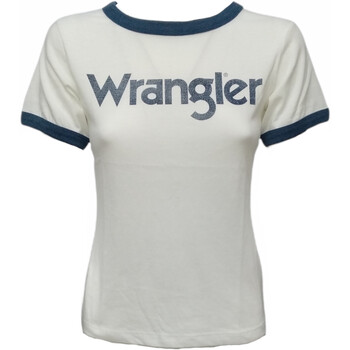 Vêtements Femme T-shirts manches courtes Wrangler W7373G2 Blanc