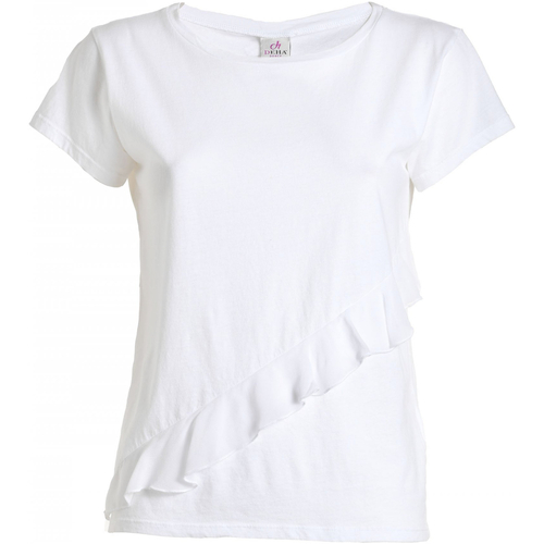 Vêtements Femme T-shirts manches courtes Deha B74130 Blanc