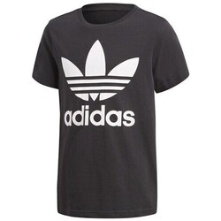Vêtements Garçon T-shirts manches courtes adidas Originals CF8545 Noir