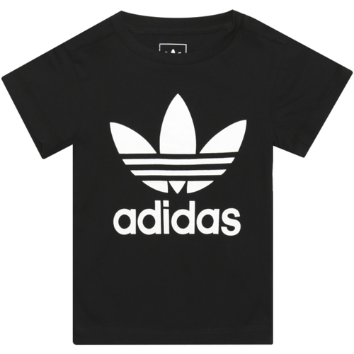 Vêtements Fille T-shirts manches courtes airport adidas Originals CD8439 Noir
