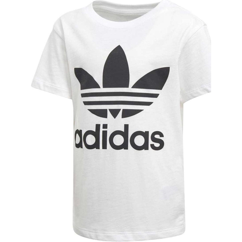 Vêtements Garçon T-shirts matchcourts courtes adidas Originals D98852 Blanc
