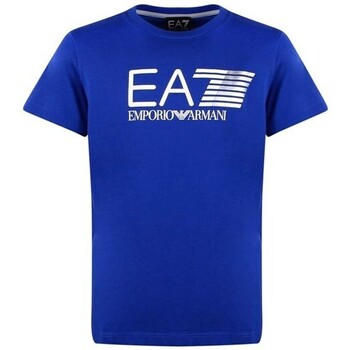 Vêtements Garçon T-shirts manches courtes Emporio Armani EA7 3ZBT53-BJ02Z Bleu
