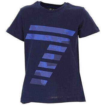 Vêtements Garçon T-shirts manches courtes Emporio Armani EA7 3ZBT65-BJA2Z Bleu