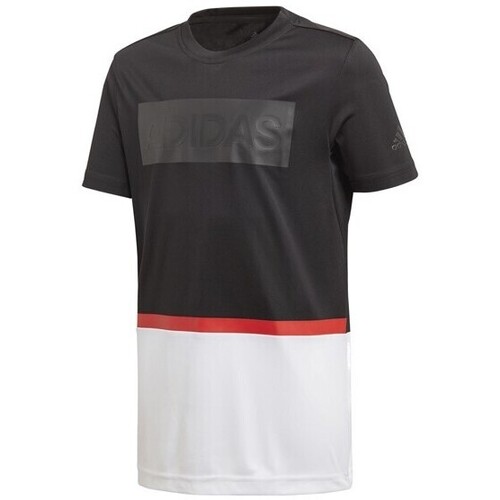 Vêtements Garçon T-shirts matchcourts courtes adidas Originals DJ1164 Noir