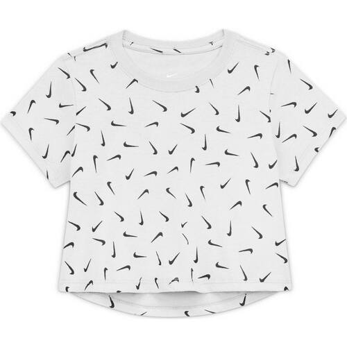 Vêtements Fille T-shirts manches courtes Nike CZ1126 Blanc
