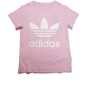 Vêtements Fille T-shirts manches courtes airport adidas Originals CD8440 Rose