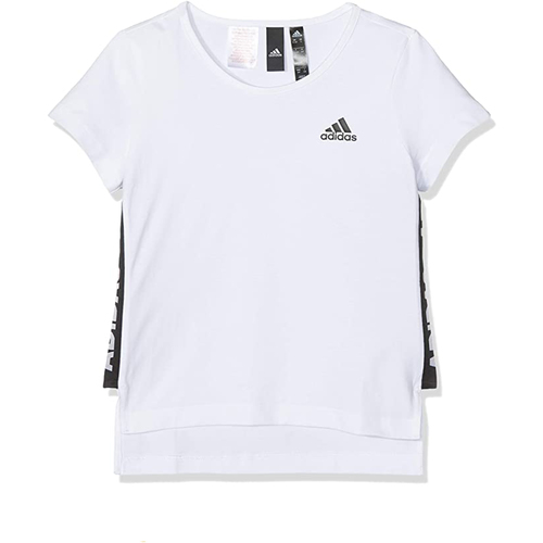Vêtements Fille T-shirts manches courtes adidas Originals DJ1398 Blanc