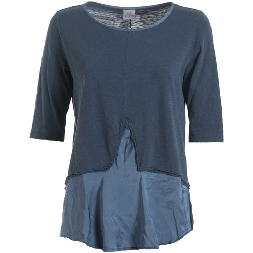 Vêtements Femme T-shirts manches courtes Deha B54012 Bleu