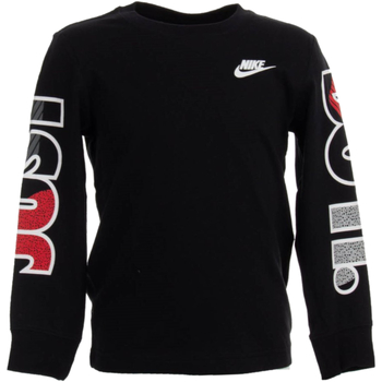Vêtements Garçon T-shirts manches longues Nike 86G978 Noir