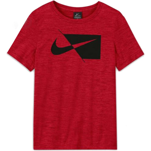 Vêtements Garçon T-shirts manches courtes crimson Nike DA0282 Rouge