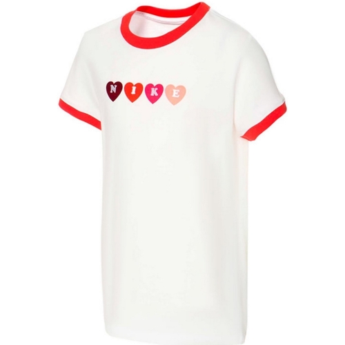 Vêtements Fille T-shirts manches courtes Nike DC7724 Blanc