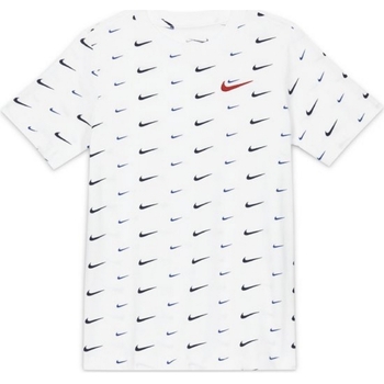 Vêtements Garçon T-shirts manches courtes Nike DC7530 Blanc