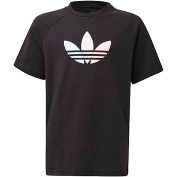 Vêtements Garçon T-shirts manches courtes adidas Originals GN7434 Noir