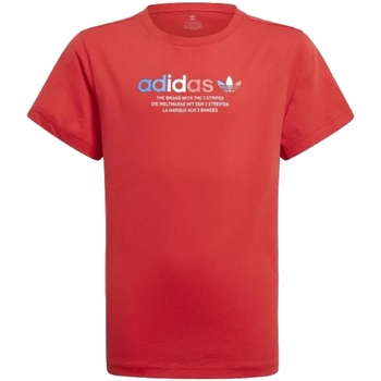 Vêtements Garçon T-shirts manches courtes adidas Originals GN7480 Rouge