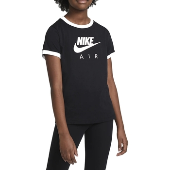 Vêtements Fille T-shirts manches courtes Nike DC7158 Noir