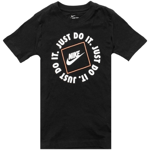 Vêtements Garçon T-shirts manches courtes Nike DC7522 Noir